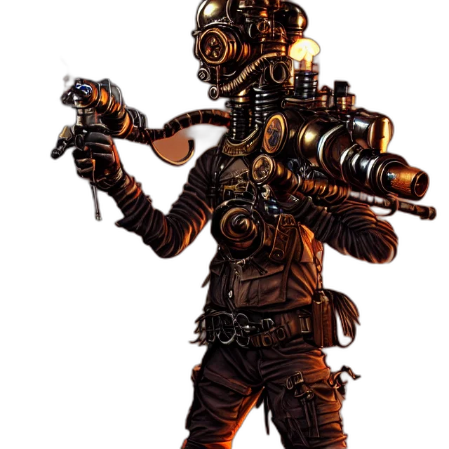 robot, weapon, staff, animal transparent PNG cut-out