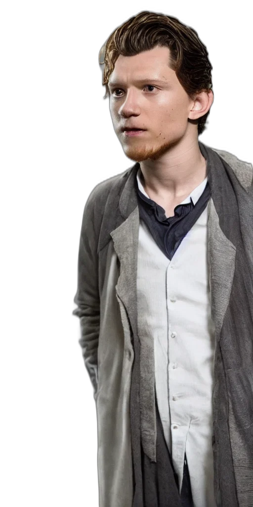 jacket, staff, face, photorealistic transparent PNG cut-out