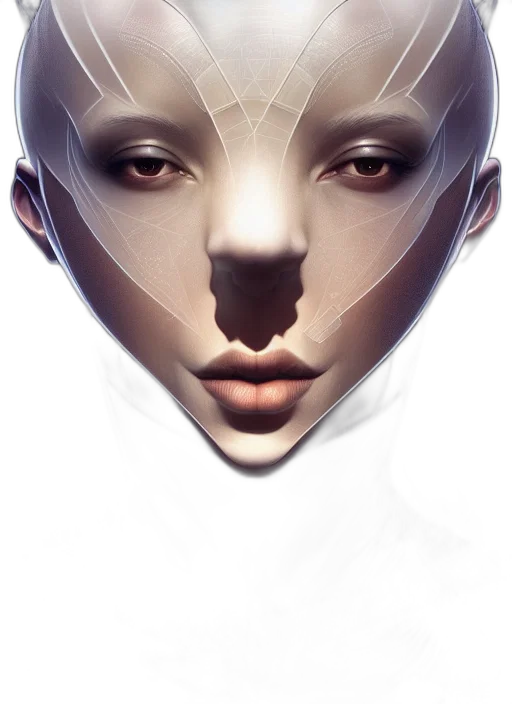 face, mask, robot, creature transparent PNG cut-out