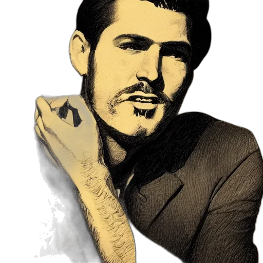 face, cartoon, photorealistic, comic book art transparent PNG cut-out