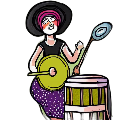 cartoon, concept art, comic book art, babushka transparent PNG cut-out