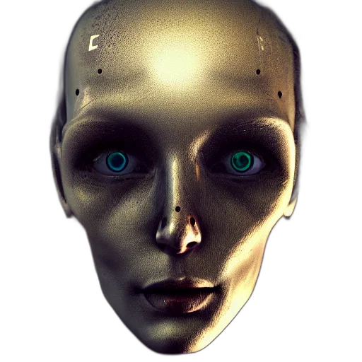 robot, mask, face, creature transparent PNG cut-out