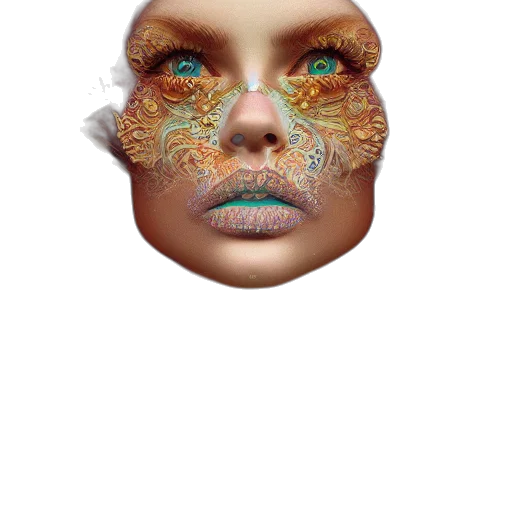 mask, face, creature, jewelry transparent PNG cut-out