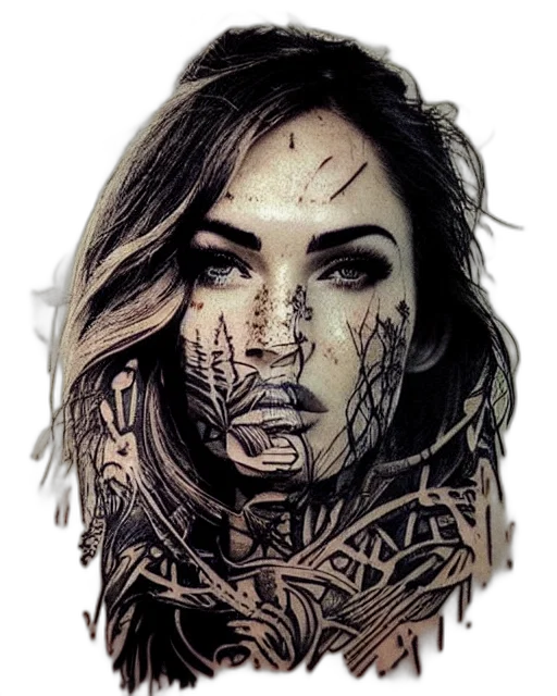 face, mask, hair, jewelry transparent PNG cut-out