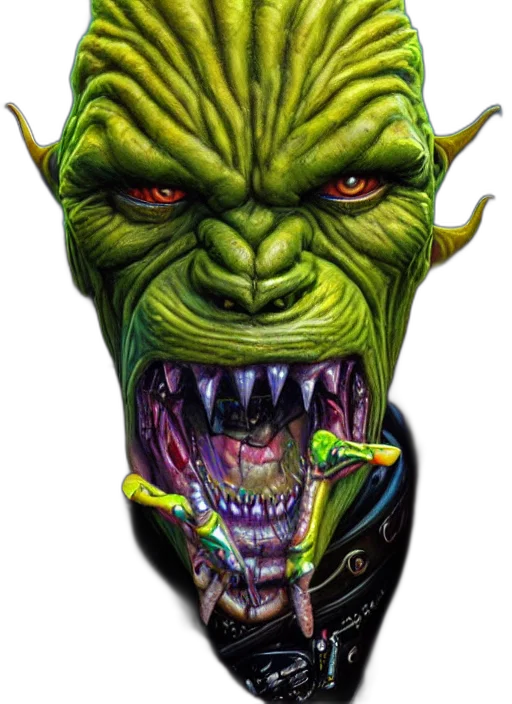 face, mask, creature, staff transparent PNG cut-out