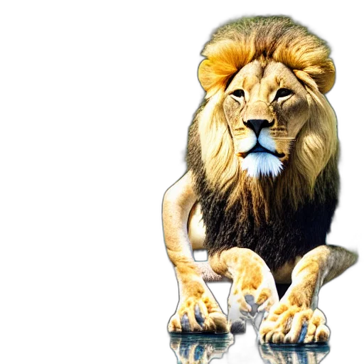 animal, crown, photorealistic, concept art transparent PNG cut-out