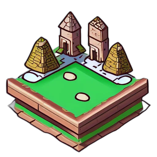 crown, building, hat, pixel art transparent PNG cut-out