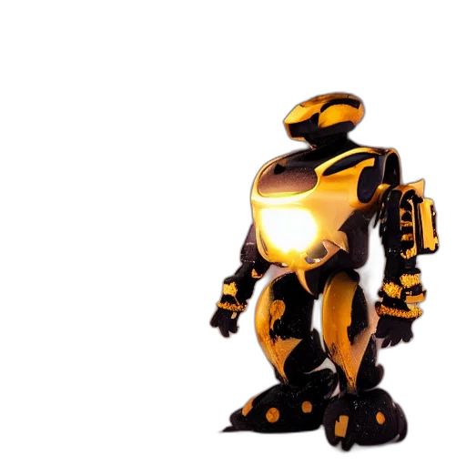 robot, weapon, 3d render, concept art transparent PNG cut-out