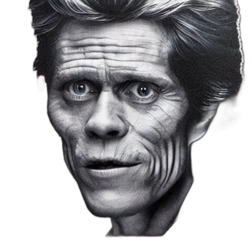 face, mask, hair, creature transparent PNG cut-out