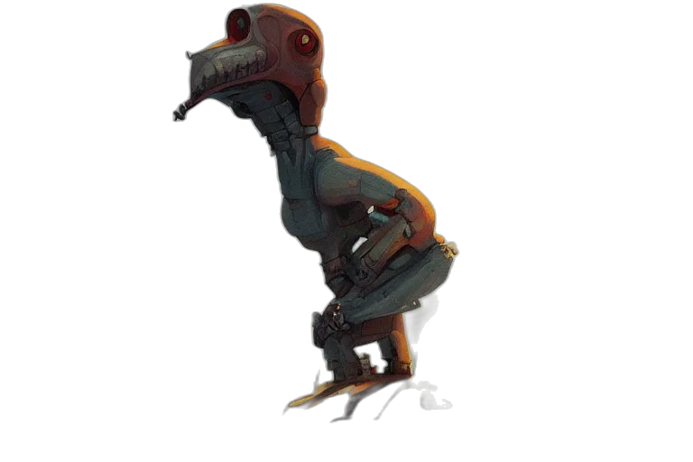creature, dragon, animal, robot transparent PNG cut-out