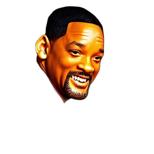 face, will, smith, slapping transparent PNG cut-out