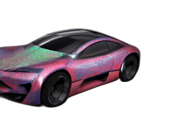 car, 3d render, concept art, vaporwave transparent PNG cut-out