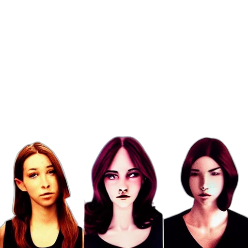 face, pixel art, concept art, 3d render transparent PNG cut-out