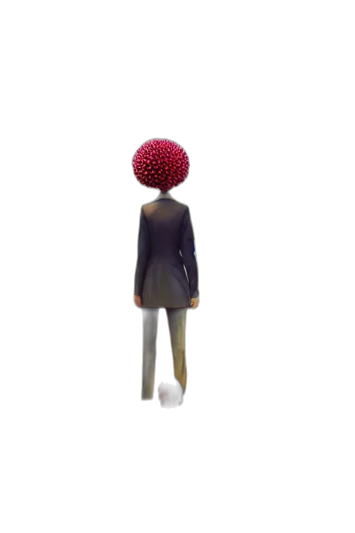 hat, umbrella, hair, staff transparent PNG cut-out