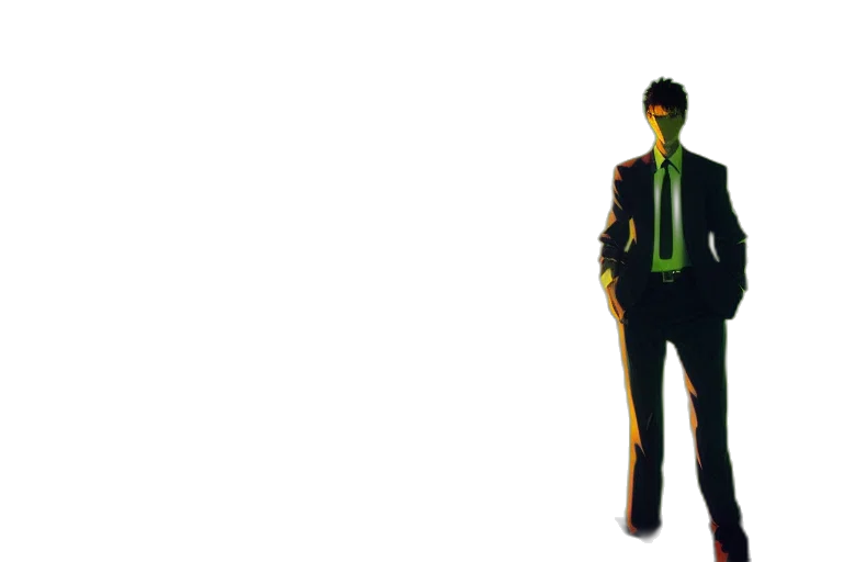 staff, mask, jacket, robot transparent PNG cut-out