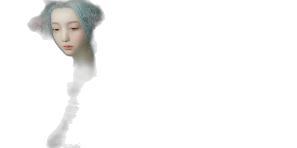 face, mask, dragon, photorealistic transparent PNG cut-out