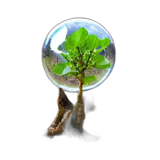 tree, staff, 3d render, photorealistic transparent PNG cut-out