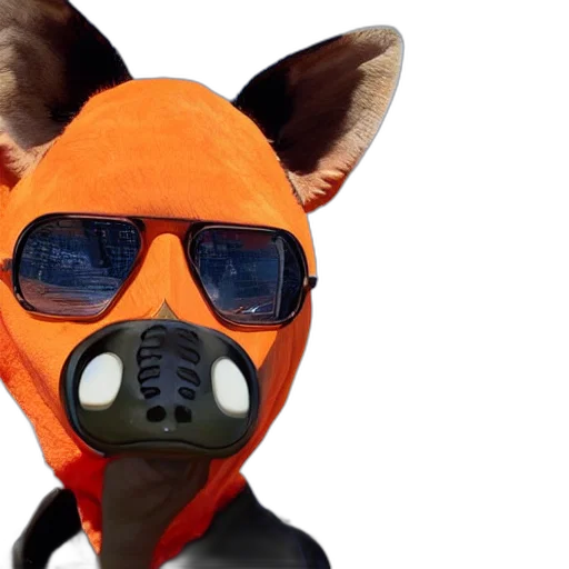 mask, animal, staff, jacket transparent PNG cut-out