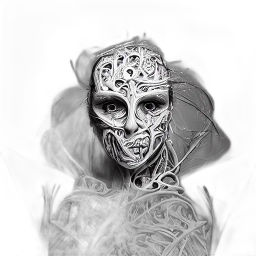 mask, face, creature, robot transparent PNG cut-out