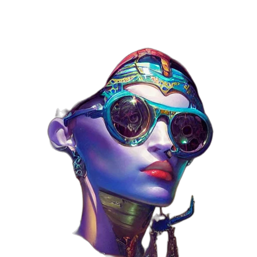 robot, mask, face, jewelry transparent PNG cut-out