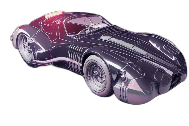 car, concept art, 3d render, comic book art transparent PNG cut-out