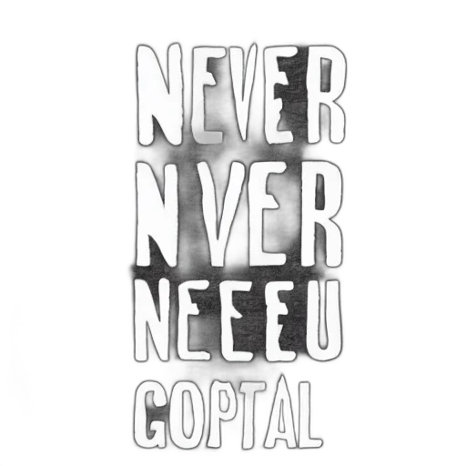 never, gonna, let, down transparent PNG cut-out