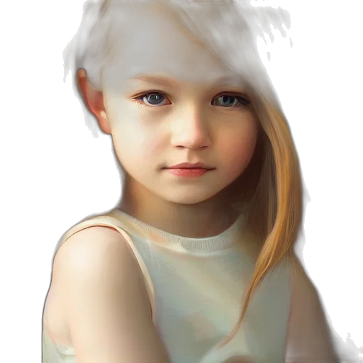 face, dress, hair, photorealistic transparent PNG cut-out
