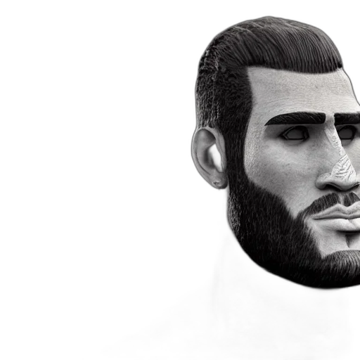 face, mask, staff, photorealistic transparent PNG cut-out