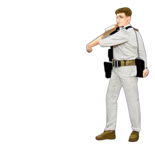 staff, jacket, weapon, concept art transparent PNG cut-out