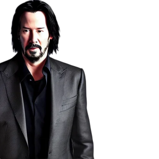 jacket, hair, photorealistic, keanu transparent PNG cut-out