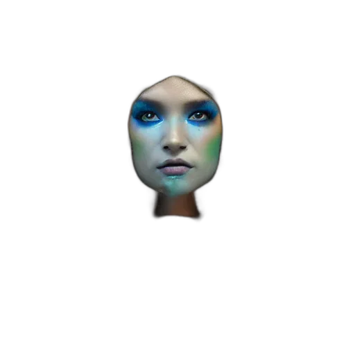 face, mask, robot, creature transparent PNG cut-out