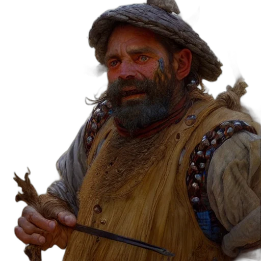 staff, sword, face, hat transparent PNG cut-out