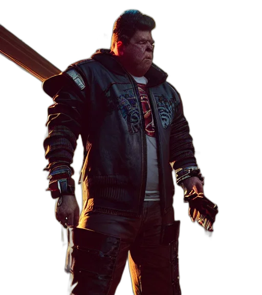 jacket, sword, weapon, staff transparent PNG cut-out