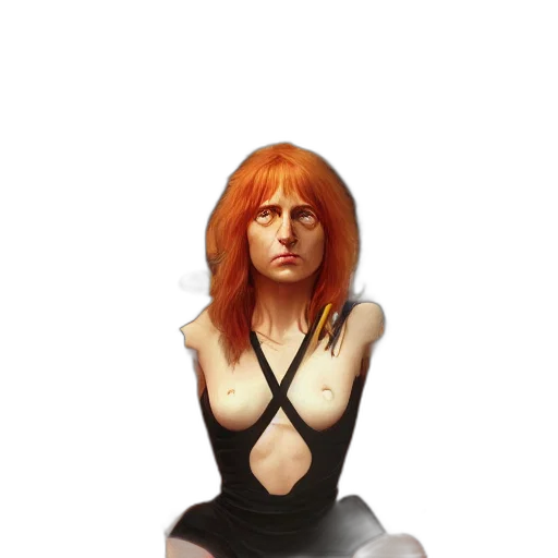 dress, face, hair, concept art transparent PNG cut-out