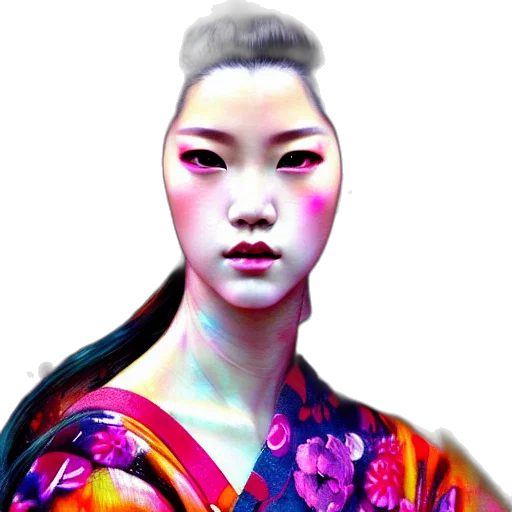 face, dress, staff, robot transparent PNG cut-out