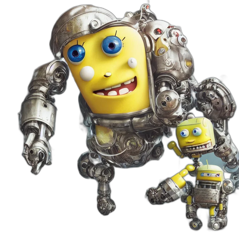 robot, creature, animal, 3d render transparent PNG cut-out