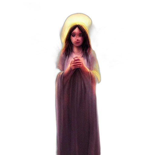 dress, staff, 3d render, angel transparent PNG cut-out