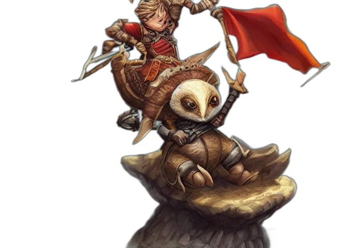 concept art, fantasy art, tiny, person transparent PNG cut-out