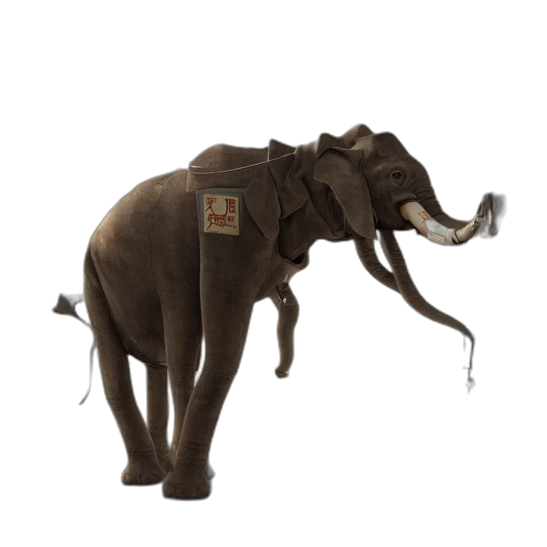 staff, animal, creature, 3d render transparent PNG cut-out