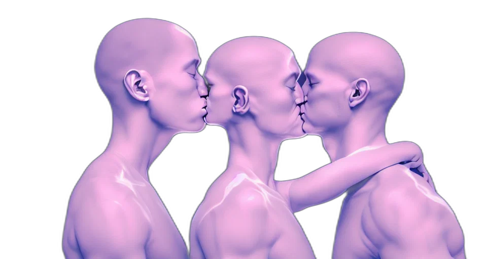 face, mask, 3d render, photorealistic transparent PNG cut-out