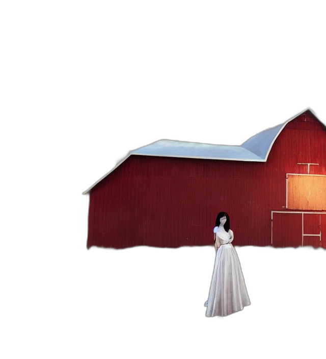dress, building, concept art, 3d render transparent PNG cut-out