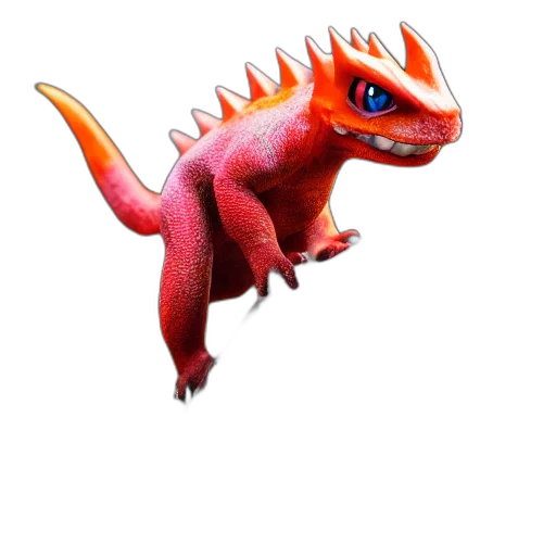 dragon, animal, creature, staff transparent PNG cut-out