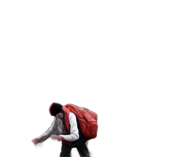 jacket, staff, creature, umbrella transparent PNG cut-out