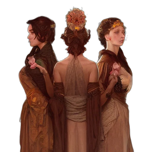 crown, dress, staff, concept art transparent PNG cut-out