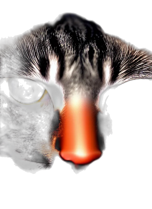 animal, face, creature, hair transparent PNG cut-out