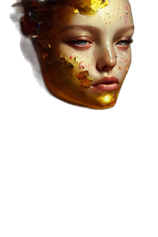 mask, face, crown, jewelry transparent PNG cut-out