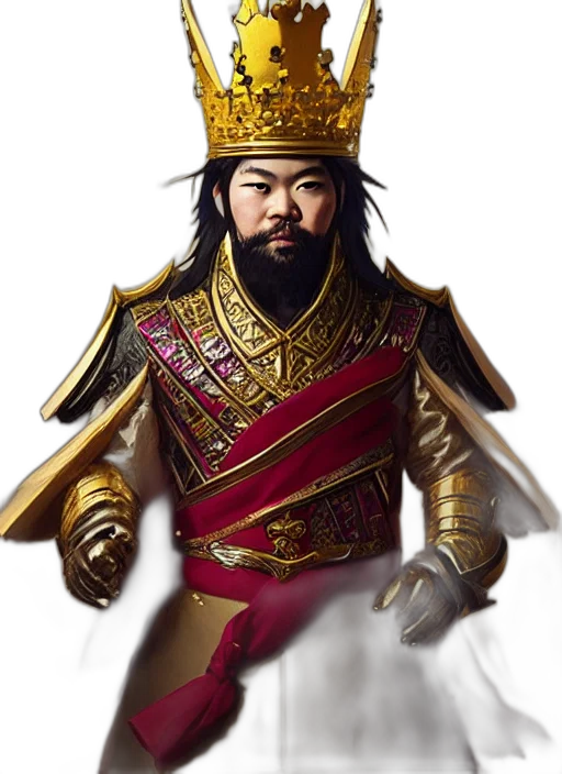 crown, staff, sword, photorealistic transparent PNG cut-out