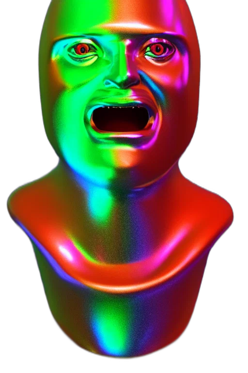 face, mask, robot, creature transparent PNG cut-out