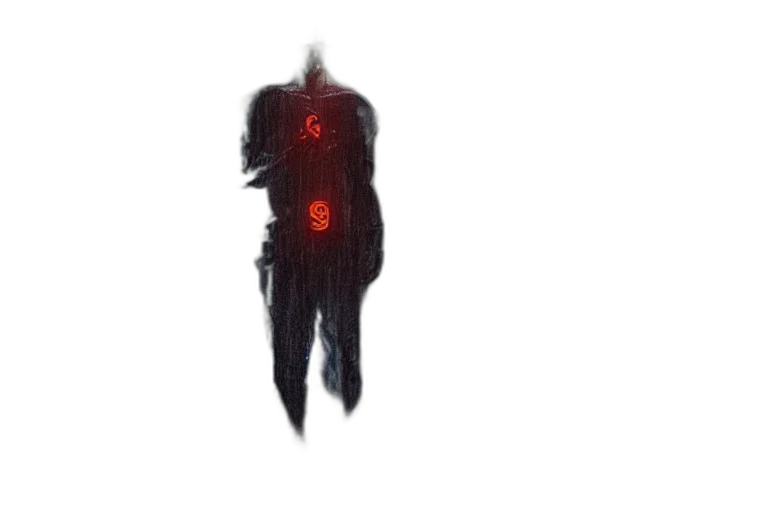 robot, creature, staff, mask transparent PNG cut-out
