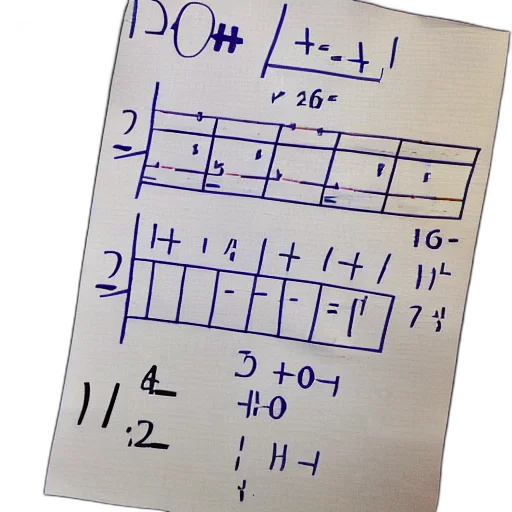 math, operations, piece, paper transparent PNG cut-out